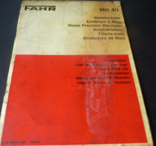 Fahr ersatzteilliste 40 - mh,
