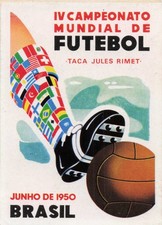 7	Poster Brazilia 1950 / scrap Sticker # Panini FIFA World Cup Mexico 1986