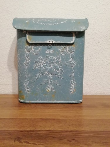 Briefkasten post hellblau - post,