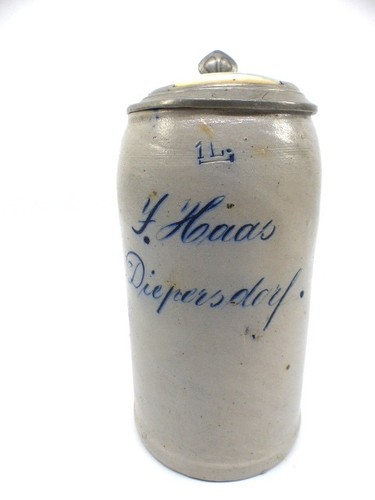 Bierkrug steinzeug mit - steinzeug,