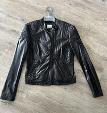 Replay Bikerjacke/Lederjacke, Gr. L (eher S/M), neu, superschick, schwarz