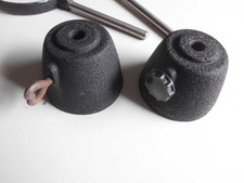 2 schwere Metall Standfüße