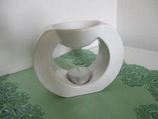 Duftlampe Keramik weiß