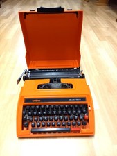 ? Schreibmaschine Brother deLuxe 750TR orange Vintage