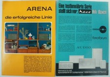 2 Infoblätter heco HiFi Boxen ARENA die erfolgreiche Linie B-15362
