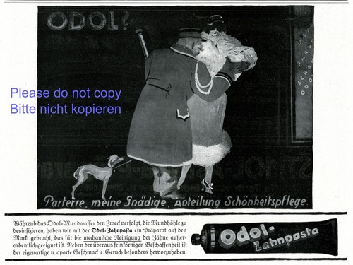 Odol zahpasta reklame 1920 - odol,