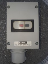 Merz CEE Kragenstecker 16ah/400v Mit Motorschutzschalter ABL 2,5ah