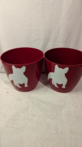 Plastik blumentöpfe bulldogge - blumentöpfe,