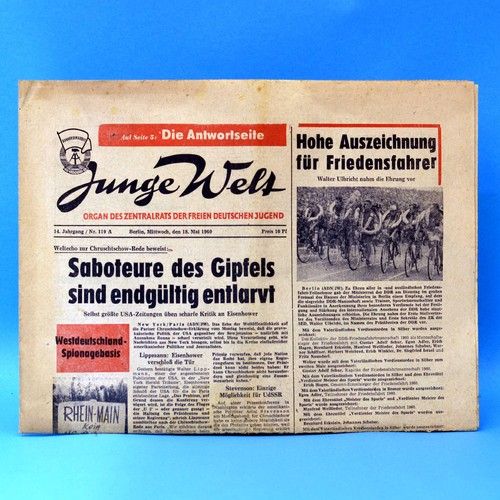 Junge welt 1960 - welt, 18.05.1960