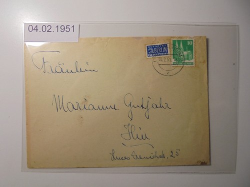 4794 1951 brief von - 4794.,