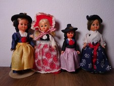 4 Vintage Trachtenpuppe
