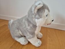 Husky Huskie Plüsch-Hund Plüschtier Stofftier Kuscheltier NEU H=26cm, L=28cm