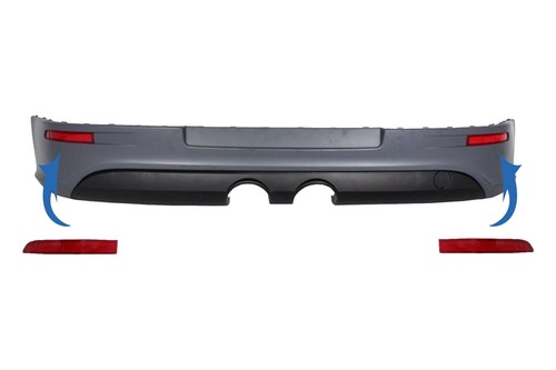 Heckstoßstange reflektor für