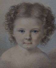 Anton Richter, Kind in Wolken, Aquarell, um 1820, Miniatur,