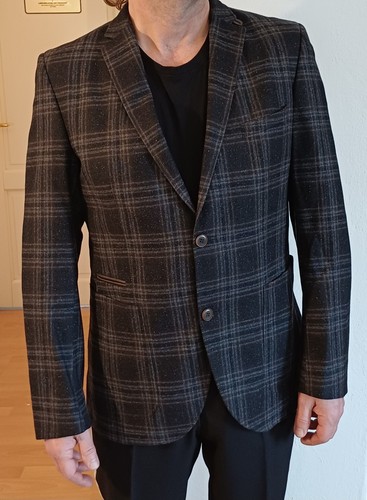 Herrensakko grau kariert - herrensakko,, grau-kariert