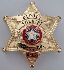 US Police Badge TULSA CO