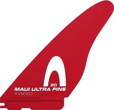 Maui Ultra Fins Windsurf Finne X-WEED ROT-WEIß SLOT2 (Starbox and Severne-Slo...