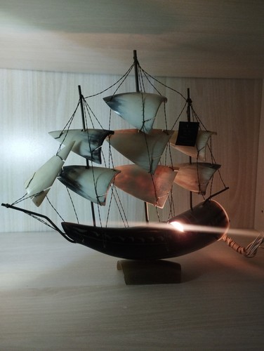 Vintage hornschiff lampe - vintage,