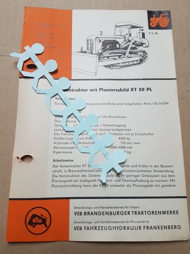 Kettentraktor planierschild - kettentraktor, m.