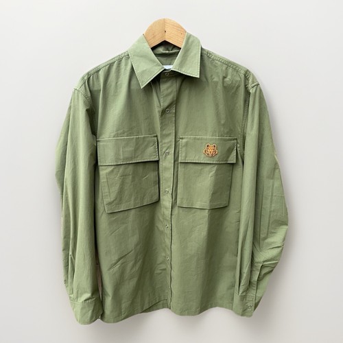 Kenzo herren overshirt oliv - overshirt,