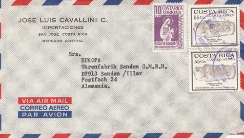 Costa rica letter - rica:, to