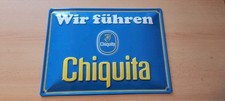 Chiquita Blechschild (Emailleschild) Schild Emaille Werbung Sammler Top Zustand