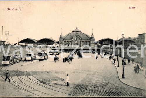 Halle der saale bahnhof - an,