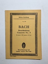 Noten. J.S. Bach.  Brandenburg