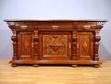 HANNIS ANTIQUE STORE / KAPITALE GRÜNDERZEIT ANRICHTE BERLIN UM 1880 / NUSSBAUM