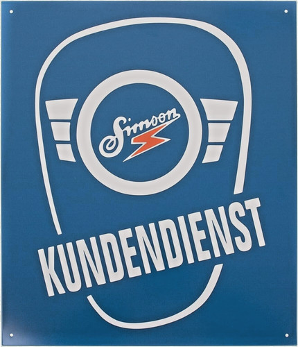 Blechschild simson - blechschild,