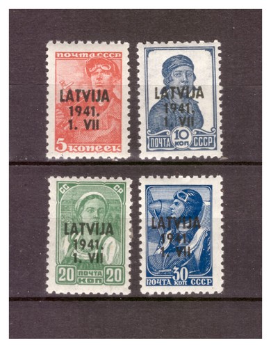 Lettland 1941 freimarken der - 1941,
