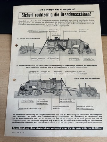 Prospekt dreschmaschine - prospekt,