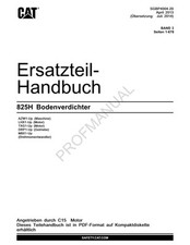 Caterpillar 825H Bodenverdichter Ersatzteilhandbuch Ersatzteilkatalog