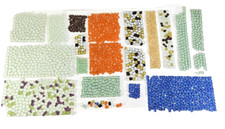 Mosaiksteine Posten 3 kg glatt matt bunt Mix Glas Polygonal Basteln Mosaik