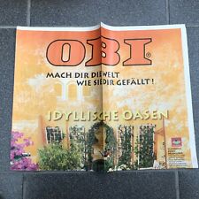 alte Werbung Prospekt OBI 2001 Baumarkt: idyllische Oasen, Gewinnspiel -Sammler2