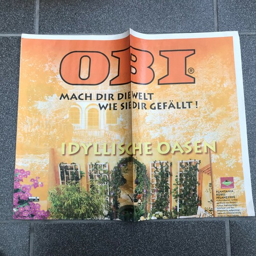 Alte werbung prospekt obi 2001 - alte,