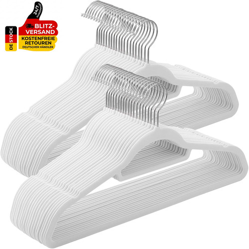 Songmics kleiderbügel samt - kleiderbügel,