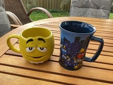 Vintage Tasse m&m's gelb und Blau