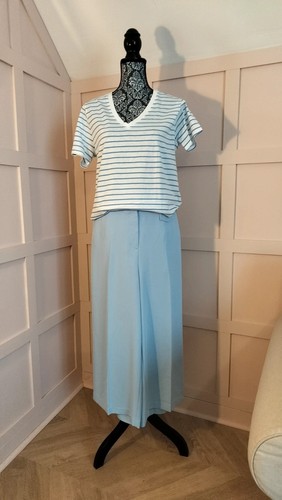 Hellblaue hose weites bein - f&f,