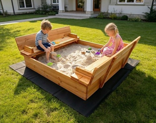 Sandkasten woodli mit - sandkasten, deckel