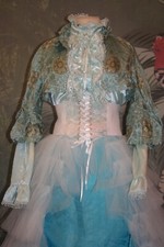 mittelalter gothic brokat bolero gr S