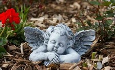 Steinfigur Engel Büste
