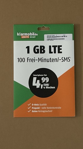 Klarmobil prepaid karte sim - prepaid,