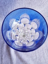 antikes Stängel Glas Saint