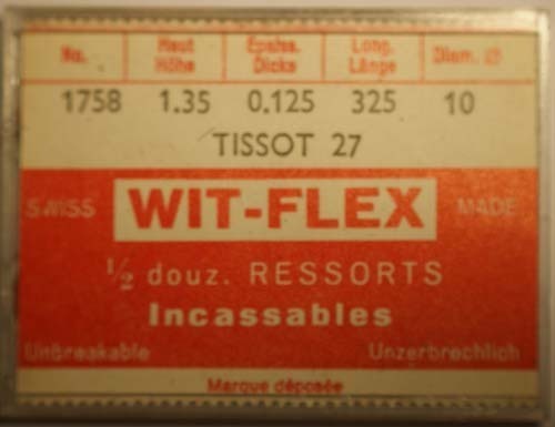 Aufzugsfeder für tissot cal - fÜr,