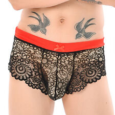 Herren Sexy Transparent Spitze