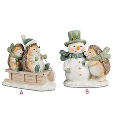 Figurenpaar Igel Schneemann