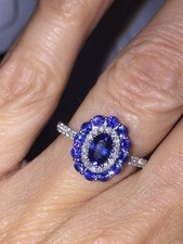 2,00 kt simulierter blauer