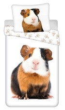 Bettwäsche-Set Meerschweinchen Kinderbettwäsche 140 x 200cm groß 100 % Baumwolle