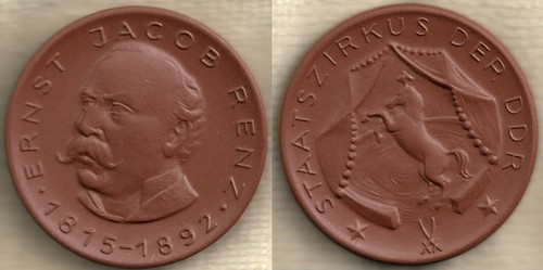 Porzellan medaille ernst jacob - porzellan-medaille,